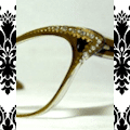 ‘How to Rinse a Millionaire’ ~ *Eyeglass Glamour* ~ Diamond Diva Princess wearing vintage 1950s cat-eye eyeglasses! RARE