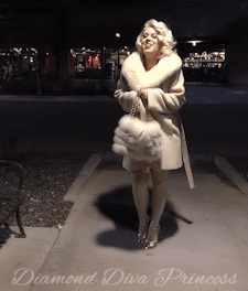 *Fair Beauty in Fluffy Furs* (Fur Glamour White Fox Fur Collar & Fox Fur Handbag!) VIDEO