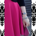 HOT PINK & PEARLS (Money Domineiress OOTD) ~ Financial Worship Captioned PHOTOS
