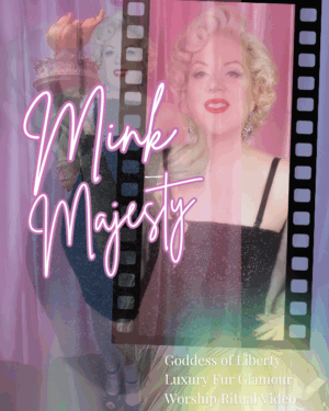 *MINK MAJESTY* ~ Hollywood Blonde Luxurious Fur Glamour American Goddess of Liberty Worship Ritual VIDEO