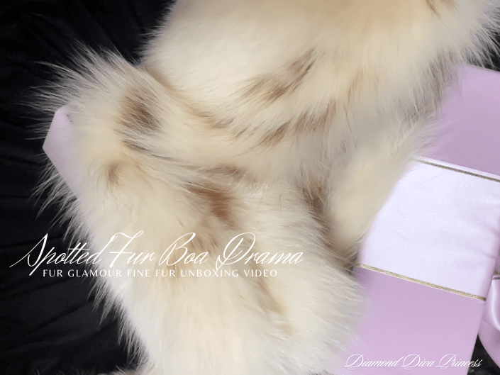 *SPOTTED FUR BOA DRAMA* ~ Fur Glamour Fine Fur Unboxing Video (A fur that purr$ in plush luxury!)